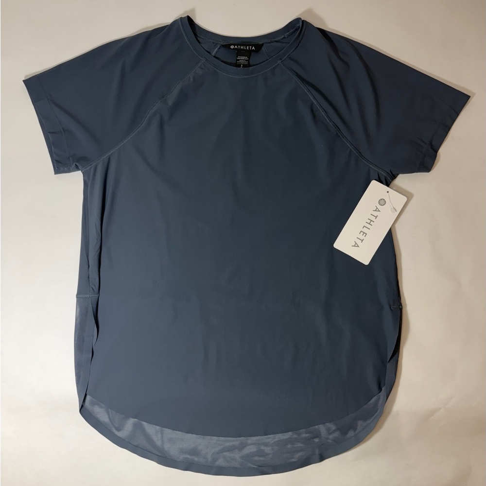 NWT Athleta Women’s Blue Ultimate Craft Tee